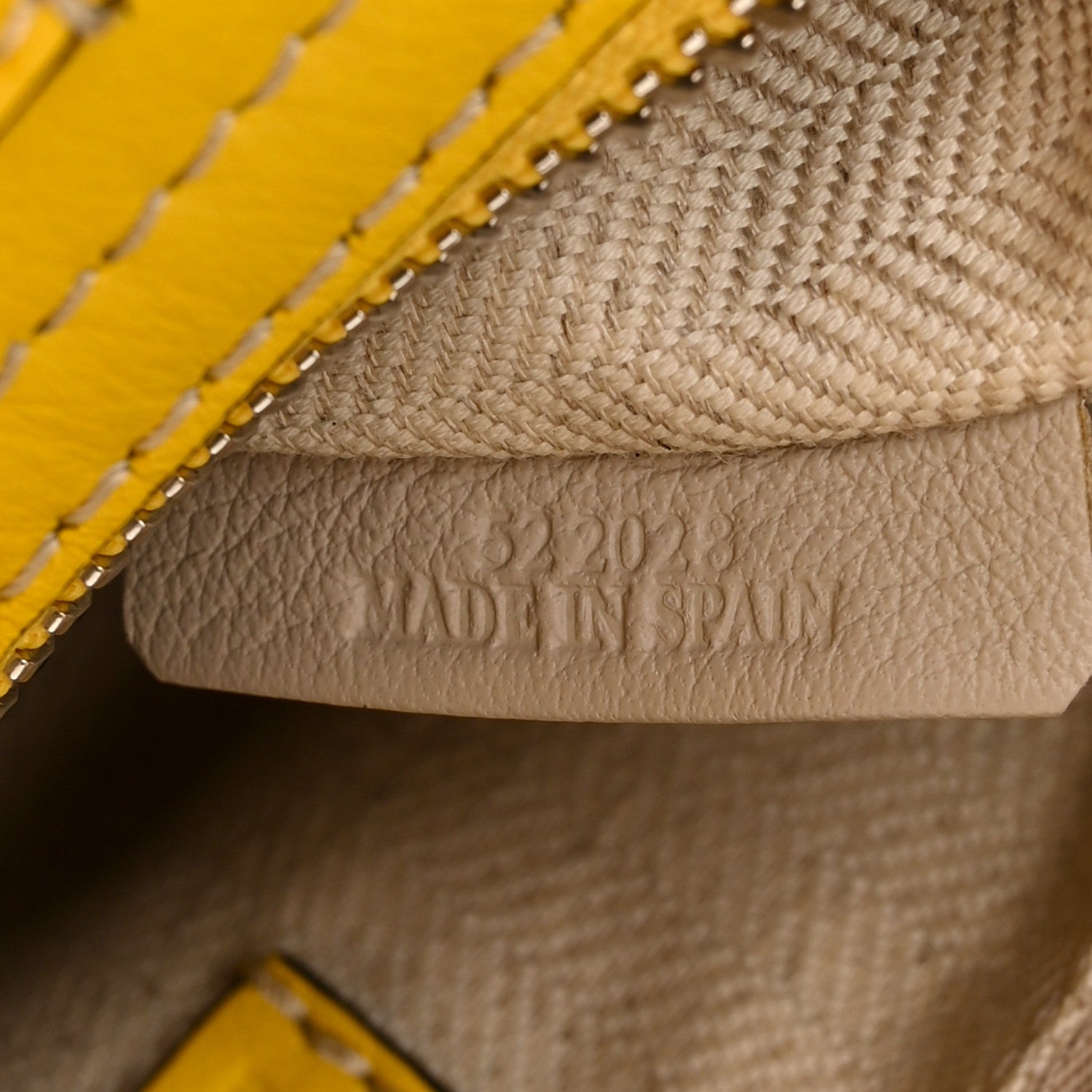 Loewe Calfskin Large Elephant Crossbody Bag Yellow 7 of 11