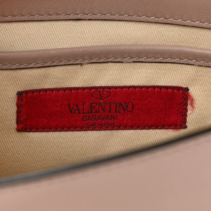 Valentino Garavani Vitello Medium Rockstud Flip Lock Crossbody Bag Poudre 6 of 13