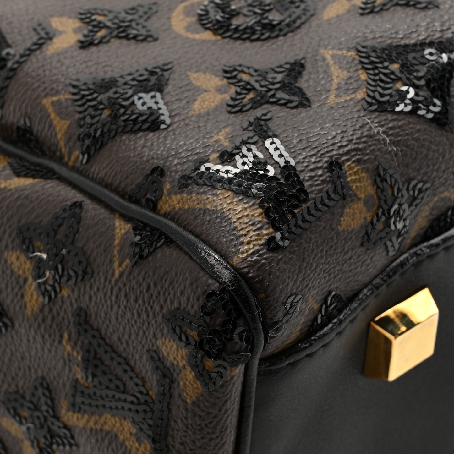 Monogram Sequins Eclipse Speedy 28 Black