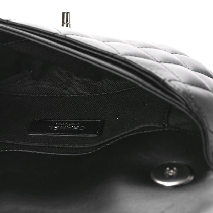 Chanel Calfskin Quilted CC Uniform Flap Belt Bag Black 5 of 10