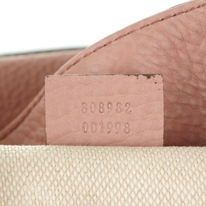 Gucci Pebbled Calfskin Medium Soho Chain Shoulder Bag Antique Rose 7 of 7
