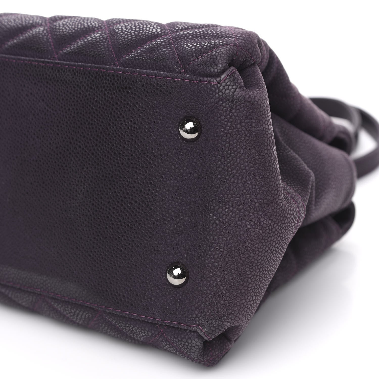 Chanel Iridescent Caviar Quilted Lady Pearly Tote Purple 9 of 13