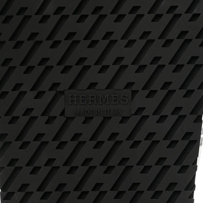 Hermes Calfskin Womens Chypre Sandals 36.5 Black 8 of 8