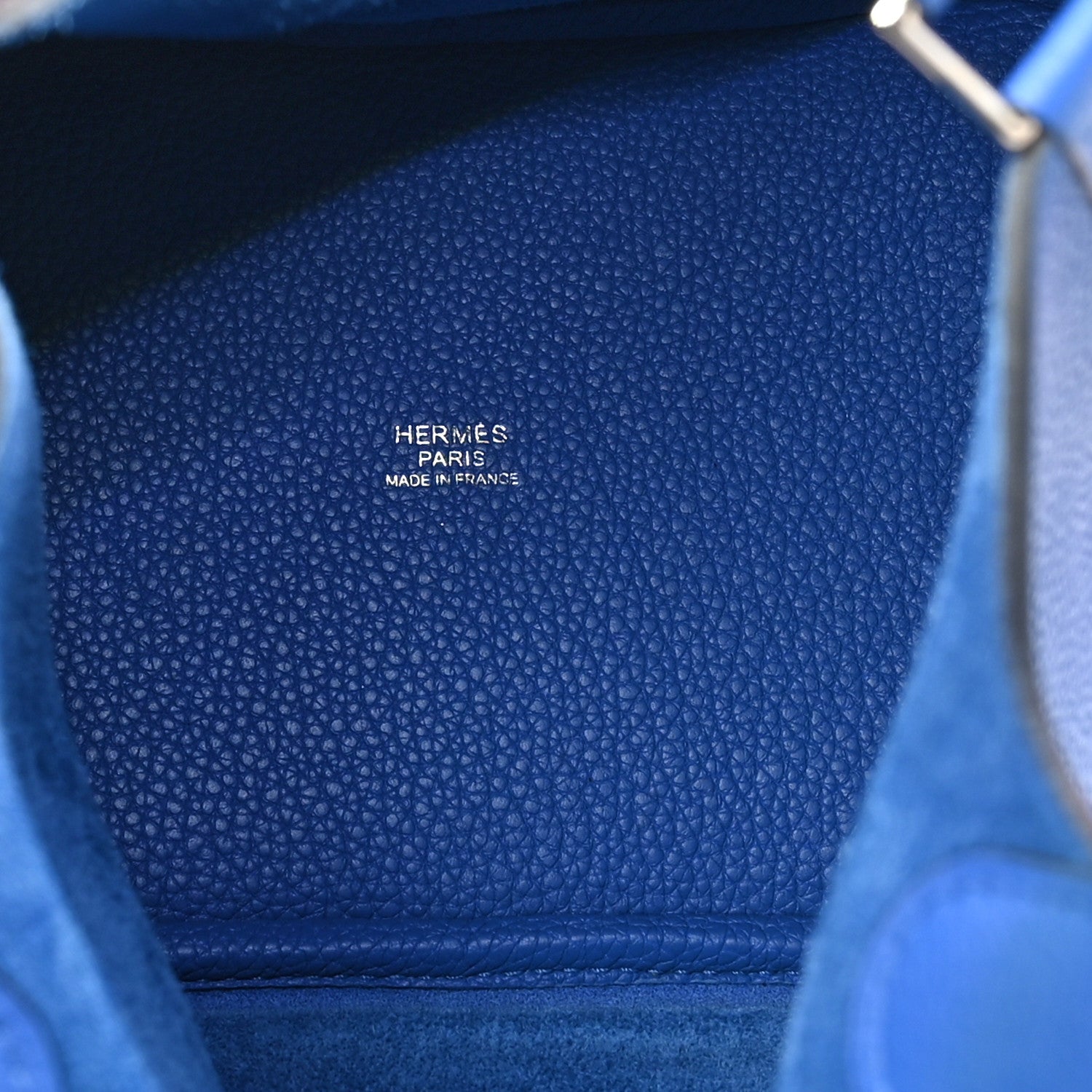 Hermes Taurillon Clemence Picotin Lock 18 PM Bleu Zellige 5 of 11