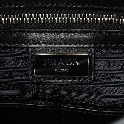 Prada Vitello Bi-Color Crossbody Black Talco 6 of 14