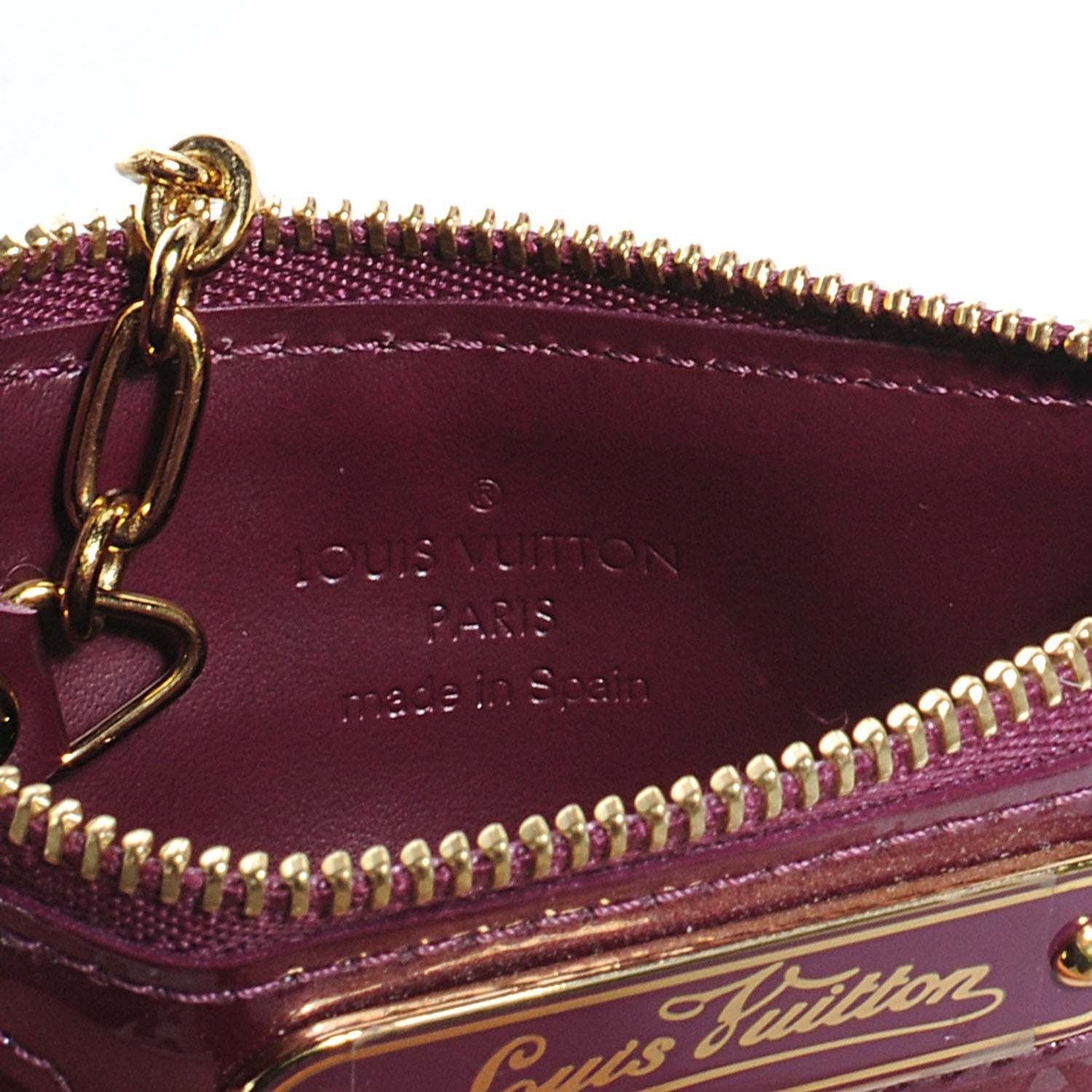 Louis Vuitton Vernis Key Pouch Violet 8 of 9