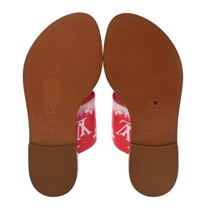 Louis Vuitton Monogram Escale Palma Sandals 36 Rouge 5 of 8