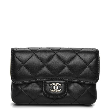 Chanel Lambskin Quilted Coin Purse Black 1 of 7