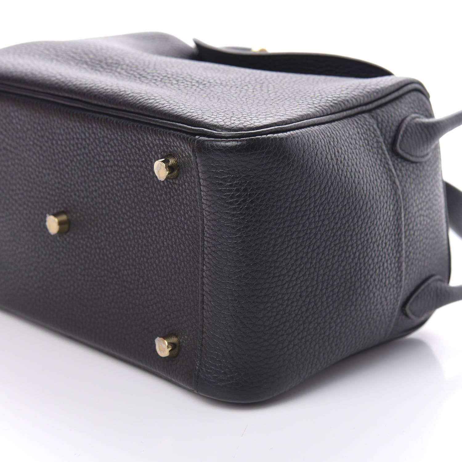 Hermes Taurillon Clemence Lindy 26 Black 9 of 11