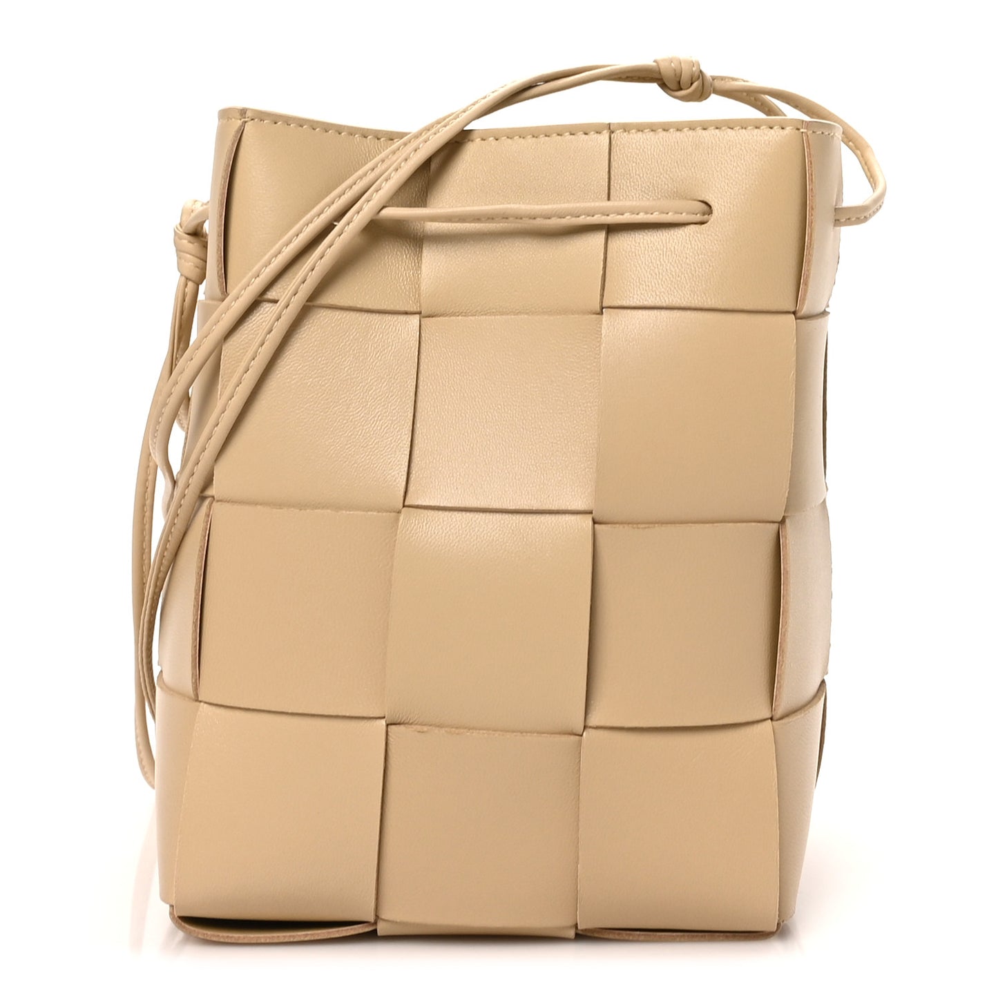 Nappa Maxi Intrecciato Small Cassette Bucket Bag Porridge