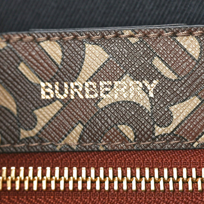 Burberry E-Canvas Monogram Studded Small Book Tote Tan Tan 6 of 10
