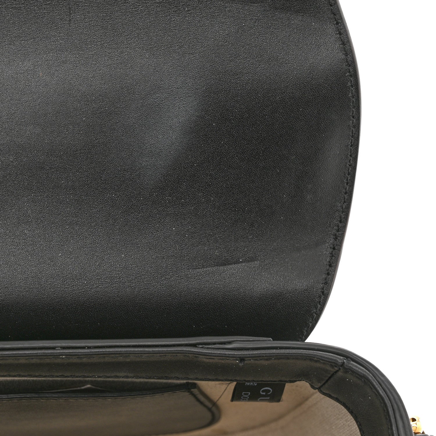 Gucci Charisma Calfskin Gucci Embossed Shoulder Flap Bag Black 13 of 13