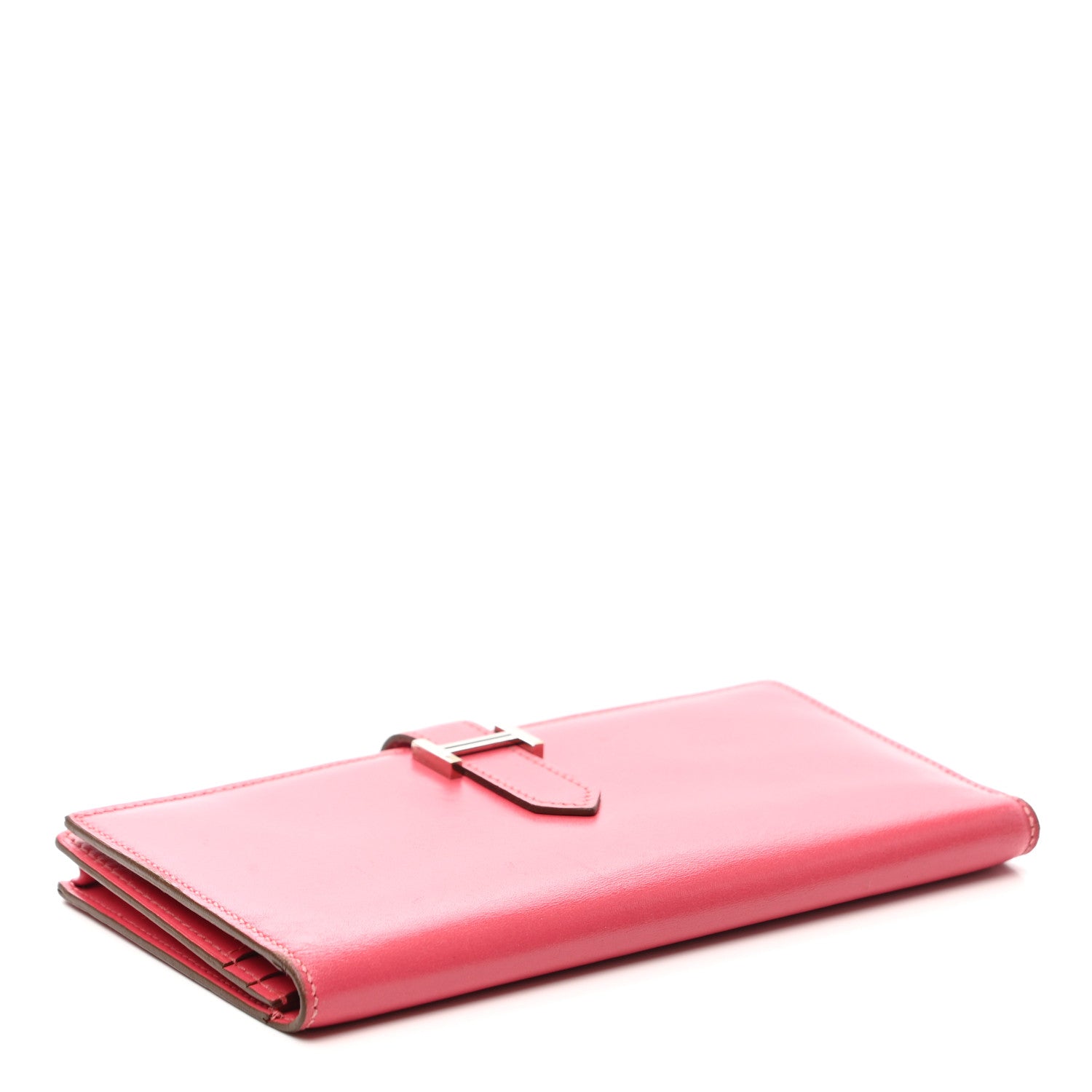 Hermes Tadelakt Bearn Gusset Wallet Rose Lipstick 4 of 6