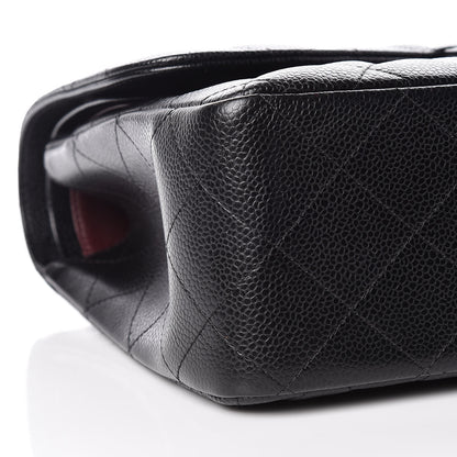 Chanel Caviar Quilted Jumbo Double Flap Black 8 of 9