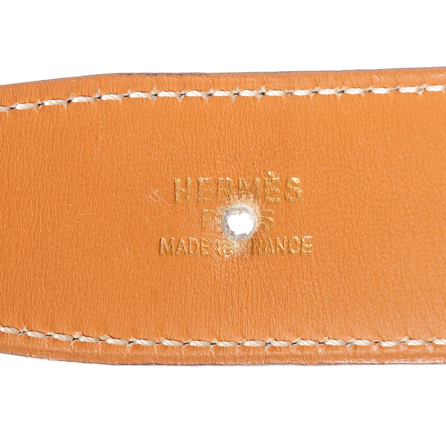 Hermes Box Vache Reversible Polished Constance 32mm H Belt 62 Noir Natural 6 of 7