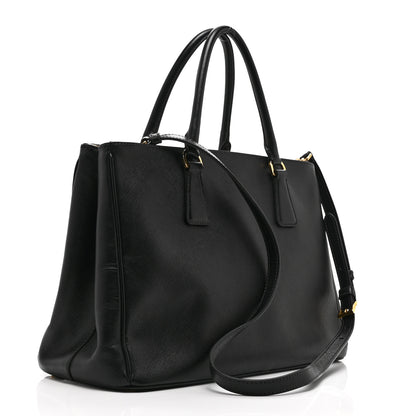 Prada Saffiano Lux Large Galleria Double Zip Tote Black 3 of 10