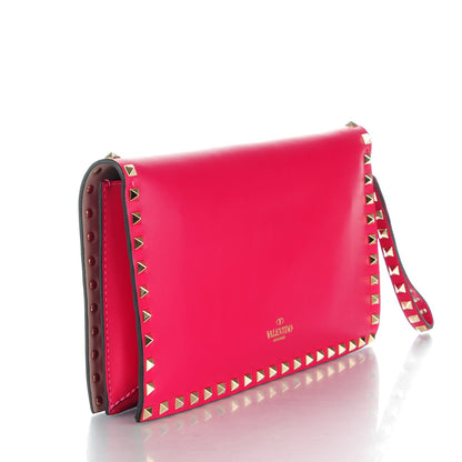 Valentino Garavani Nappa Rockstud Wristlet Clutch Cyclamin 3 of 9
