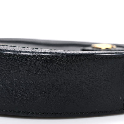 Gucci Grained Calfskin Web Mini Ophidia Round Shoulder Bag Black 10 of 12