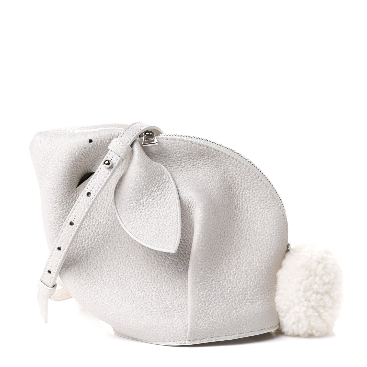 Loewe Calfskin Bunny Shoulder Bag White 1 of 4