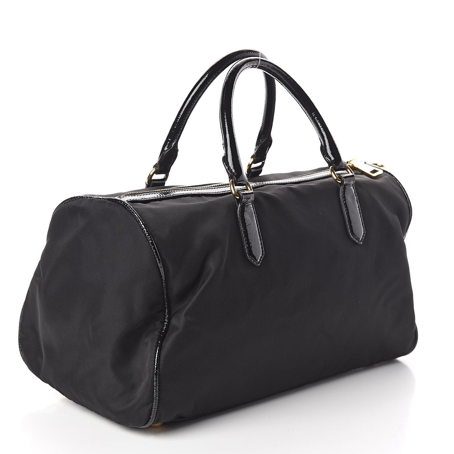 Tessuto Nylon Vernice Bauletto Black