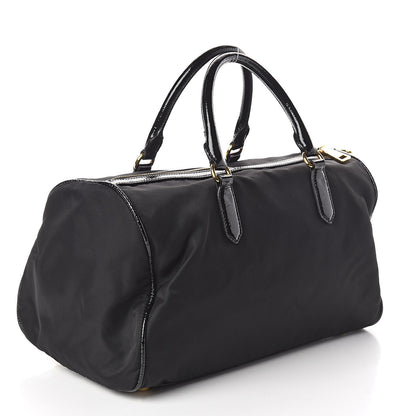 Prada Tessuto Nylon Vernice Bauletto Black 3 of 8