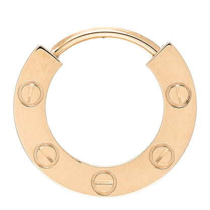 Cartier 18K Yellow Gold Single LOVE Hoop Earring 1 of 5
