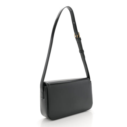 Celine Shiny Calfskin Triomphe Shoulder Bag Black 3 of 13