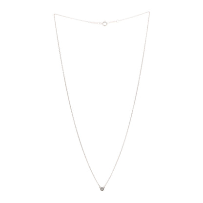 Tiffany Sterling Silver Diamond .09ct Elsa Peretti Diamonds by the Yard Pendant Necklace 3 of 7