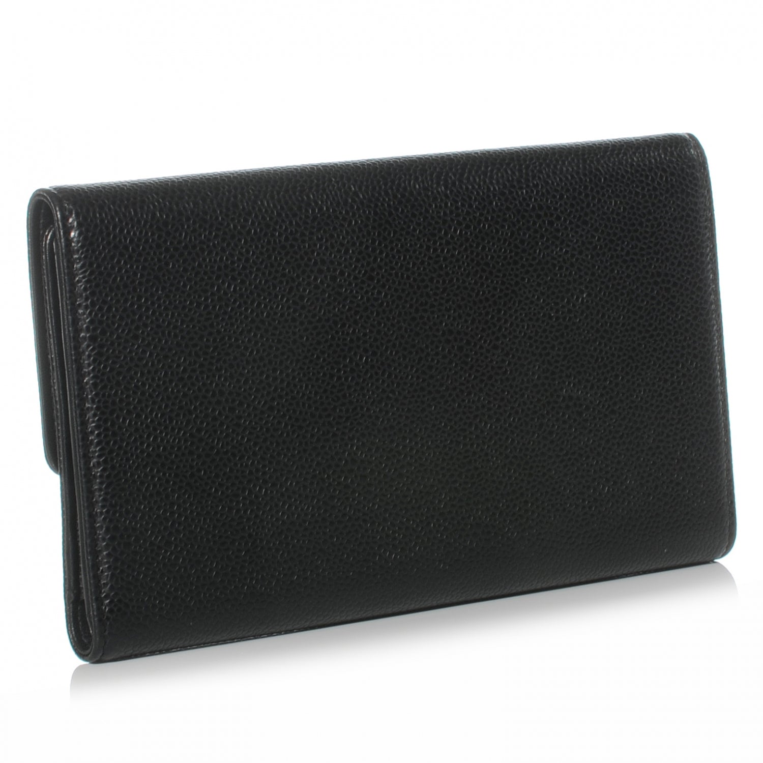 Chanel Caviar CC Large Flap Wallet Black 3 of 8