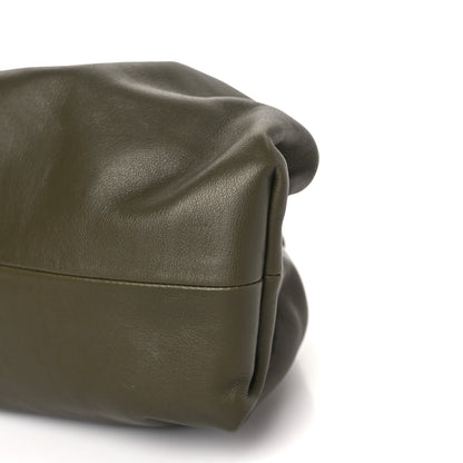 Bottega Veneta Smooth Butter Calf The Pouch Oversized Clutch Kaki Fondent 8 of 9