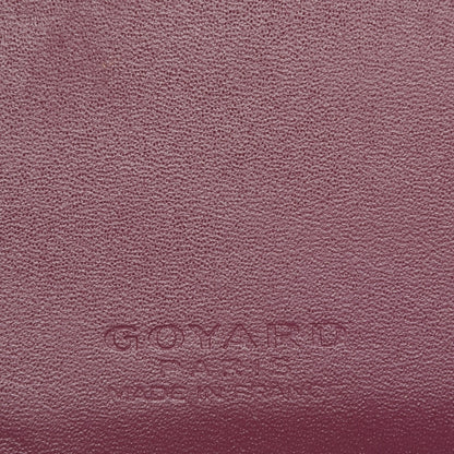 Goyard Chevron St. Marc Folding Card Case Burgundy 6 of 6