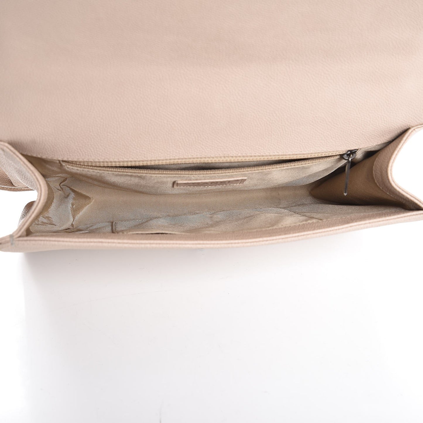 Caviar Quilted New Medium Boy Flap Beige Clair