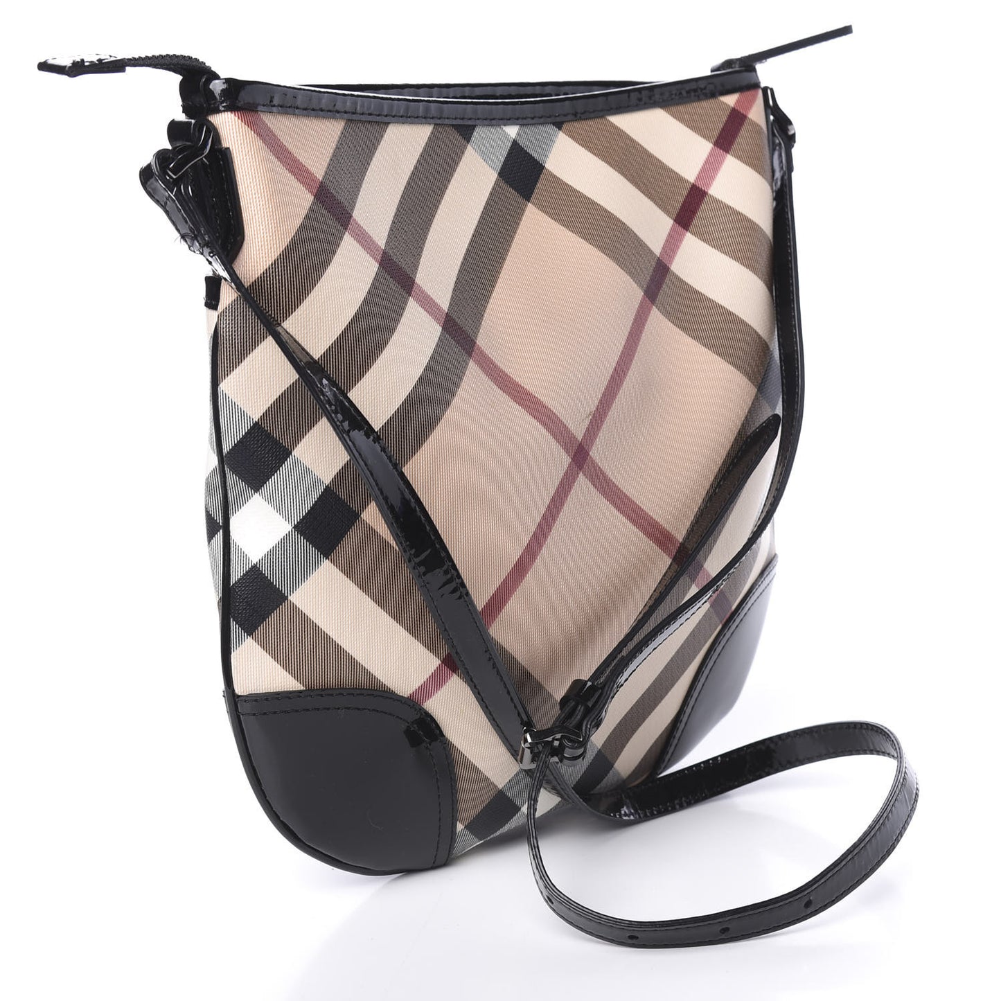 Supernova Check Small Dryden Crossbody Bag Black