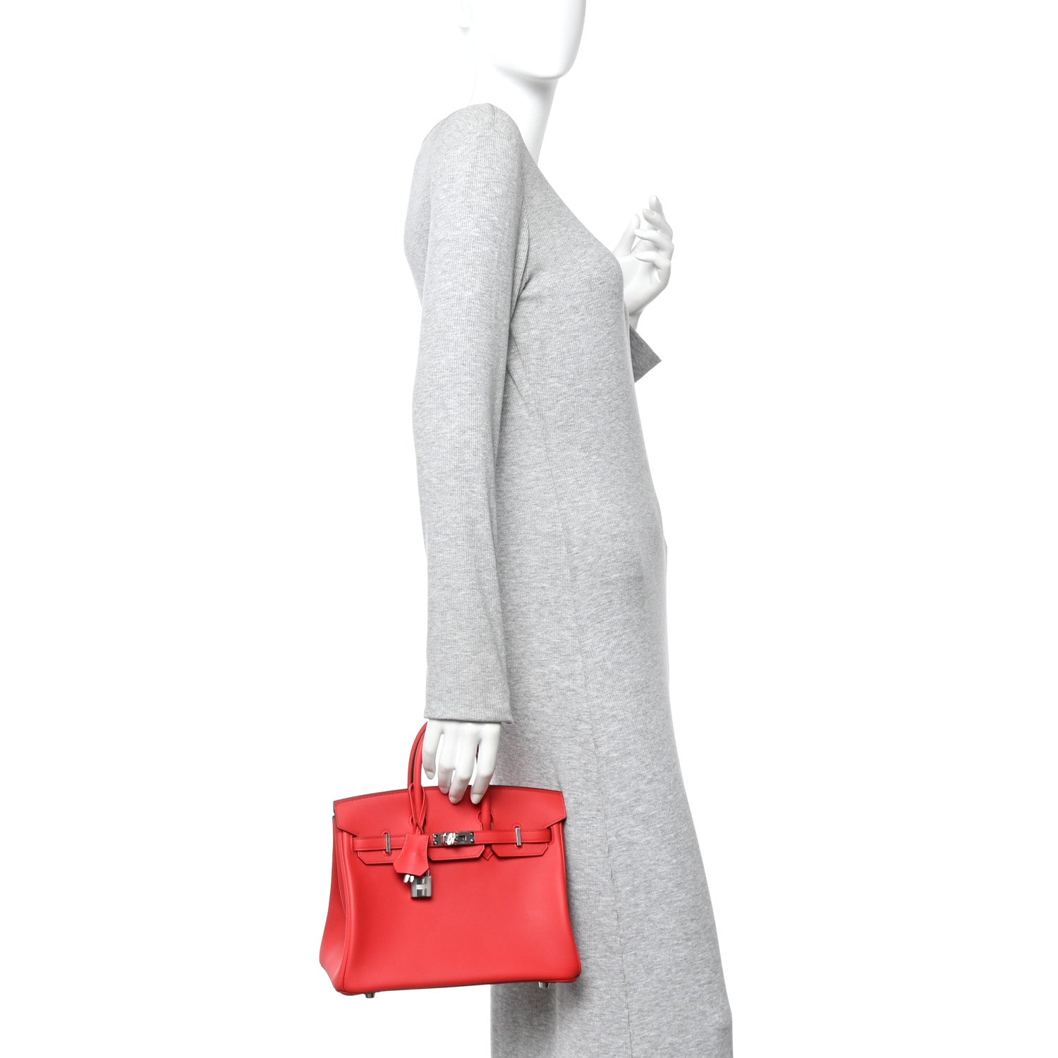 Hermes Swift Birkin 25 Rouge Piment 2 of 12