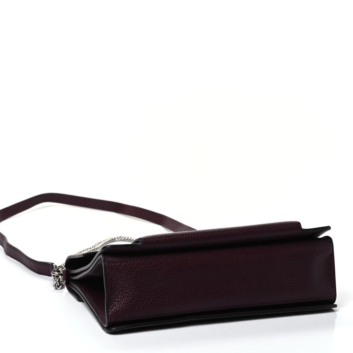 Goatskin Medium GV3 Shoulder Bag Aubergine
