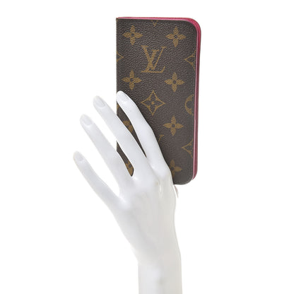 Louis Vuitton Monogram iPhone X Folio Case Rose Pop 2 of 9