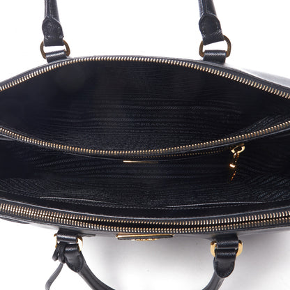Prada Saffiano Large Galleria Double Zip Tote Black 7 of 9