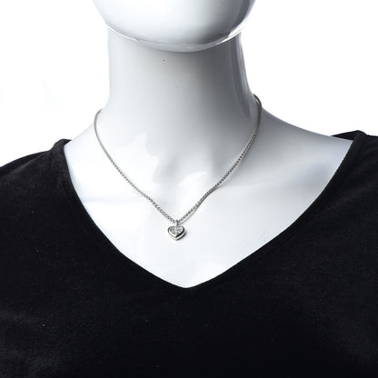 Chopard 18K White Gold 3 Happy Diamonds Icons Heart Pendant Necklace 2 of 7
