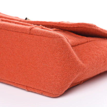 Chanel Wool Patchwork Mademoiselle Jumbo Flap Orange 9 of 16