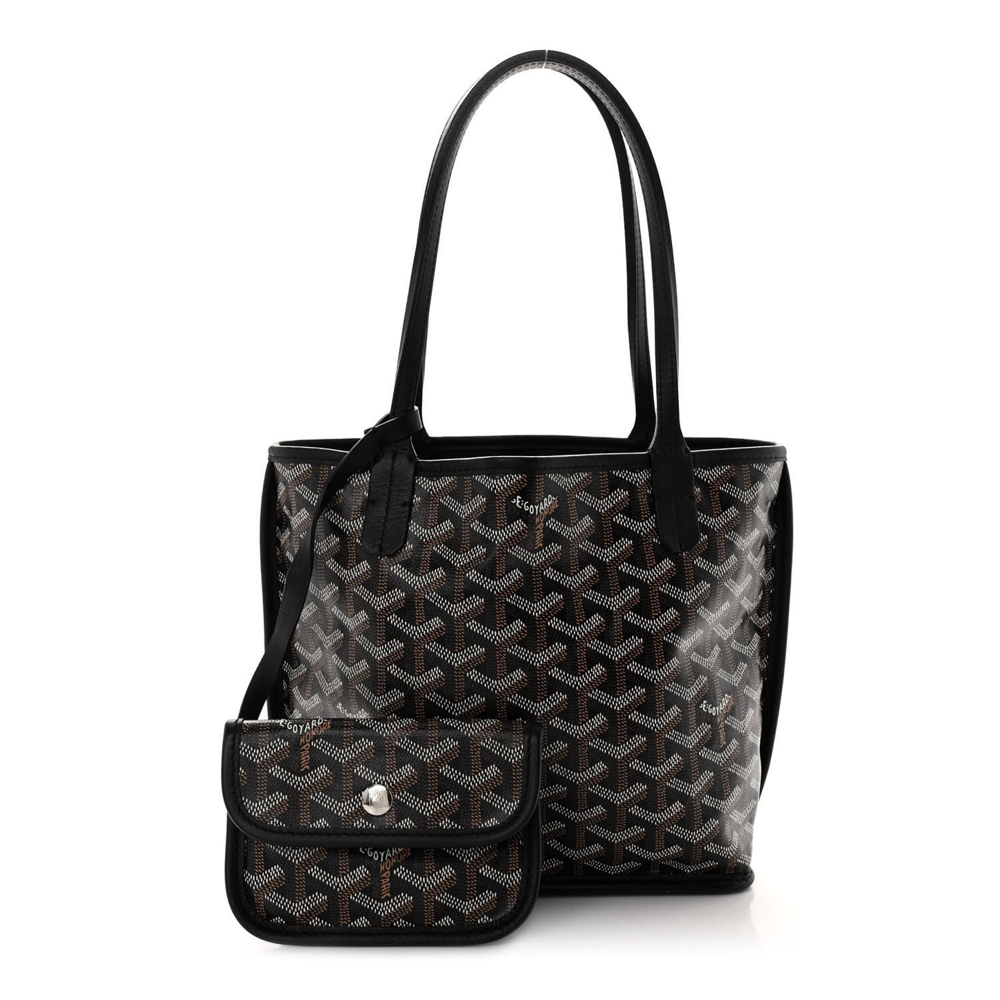 Goyardine Reversible Mini Anjou Black