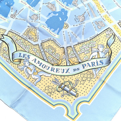 Hermes Silk Les Nouveaux Amoureux de Paris Scarf 90 2 of 6