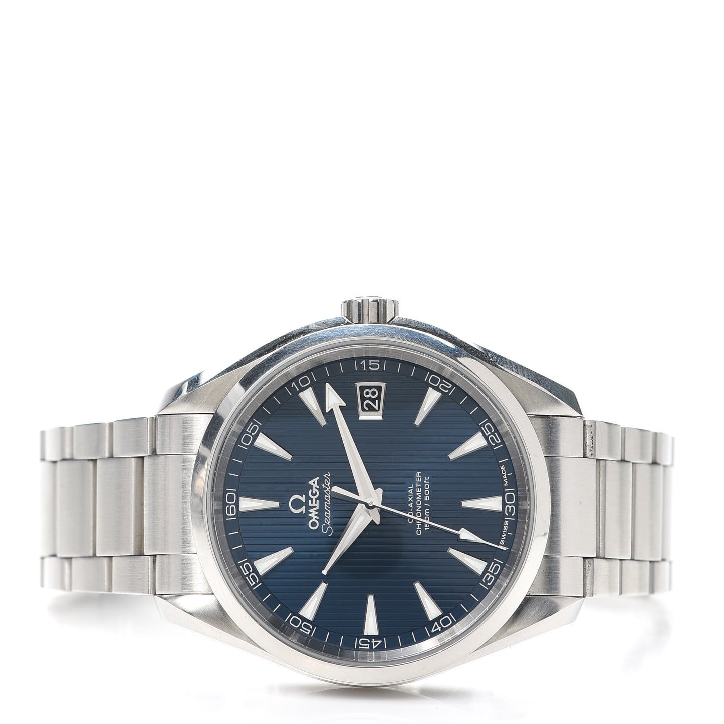 Stainless Steel 41mm Seamaster Aqua Terra Co-Axial Chronometer Automatic Watch Blue 231.10.42.21.03.001