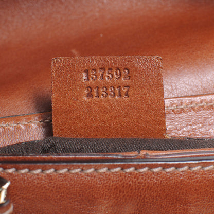 Gucci Monogram Medium Horsebit Hobo Brown 7 of 7