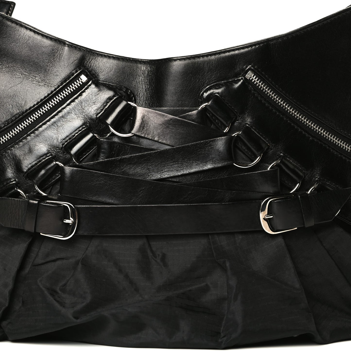 Satin Ballet Evening Bag Black