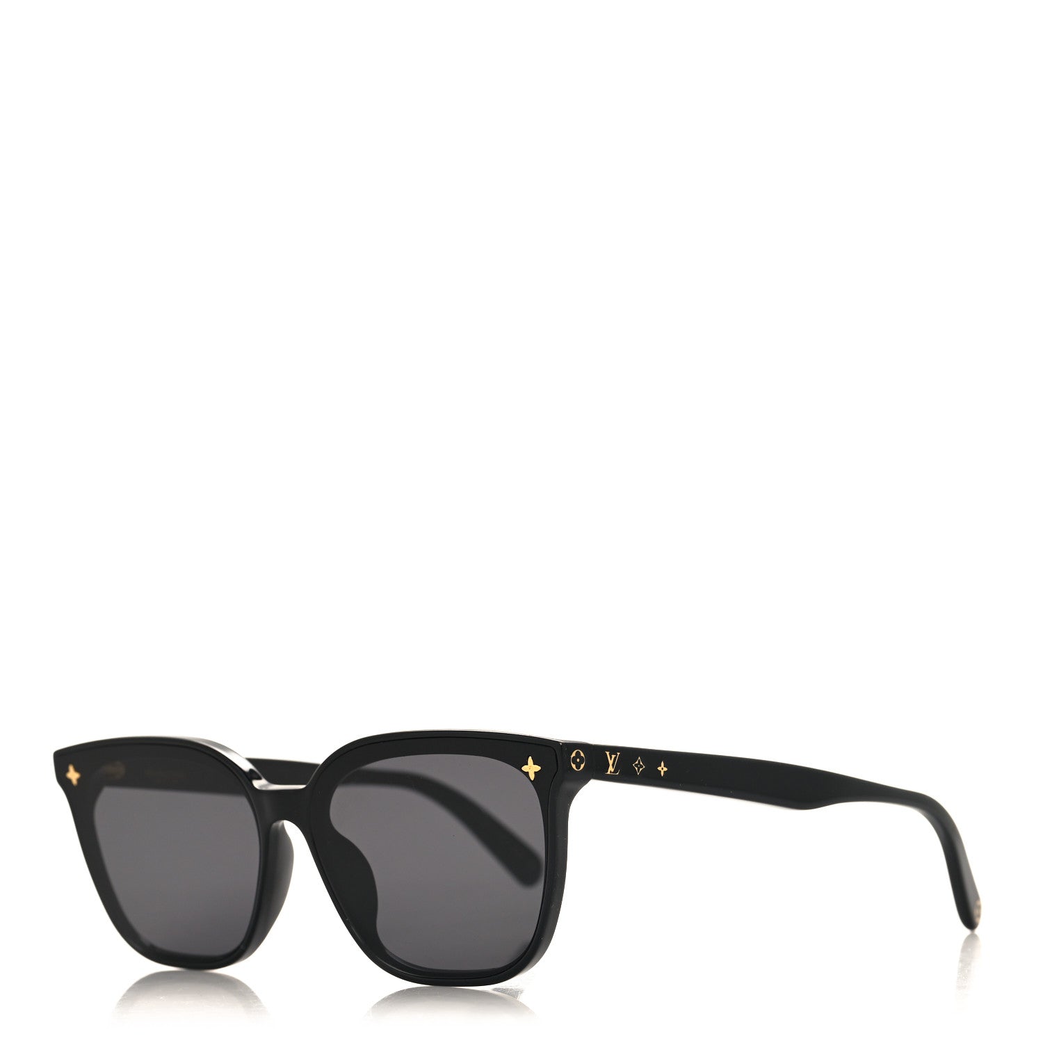 Louis Vuitton Acetate My Monogram Fame Rectangle Sunglasses Z2136U Black 1 of 8