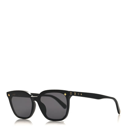 Louis Vuitton Acetate My Monogram Fame Rectangle Sunglasses Z2136U Black 1 of 8