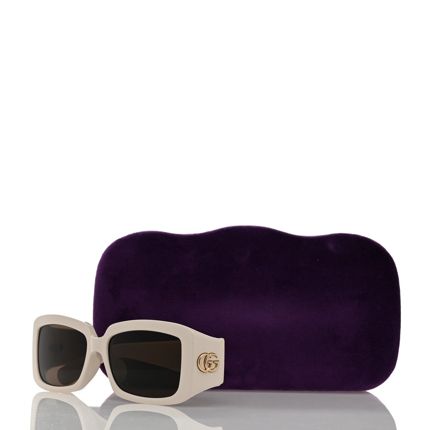 Gucci Acetate Rectangular Sunglasses GG1403SK White 7 of 7