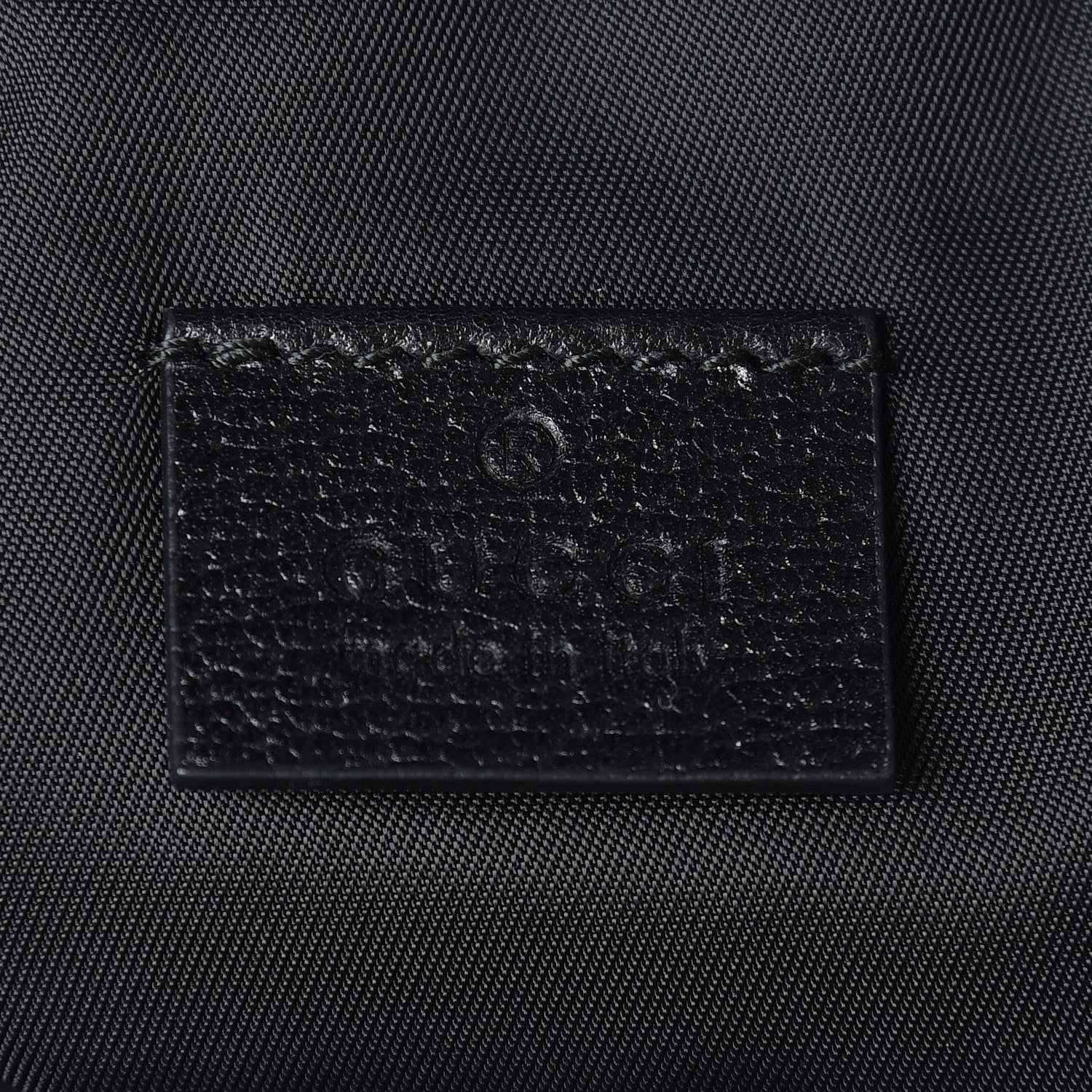 Gucci Nylon 80s Logo Patch Belt Bag Black 6 of 11