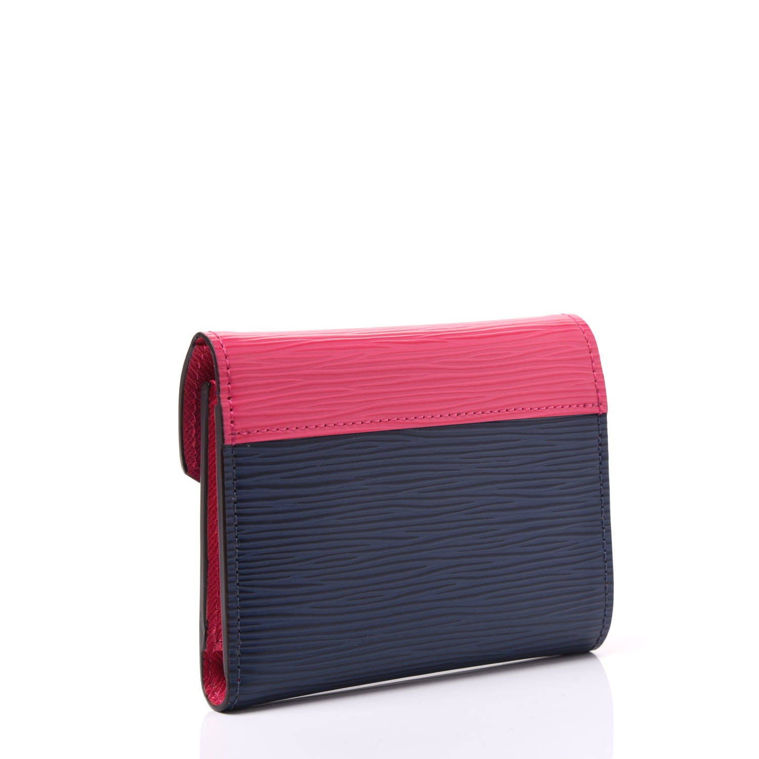 Louis Vuitton Epi Victorine Wallet Indigo Hot Pink 2 of 8