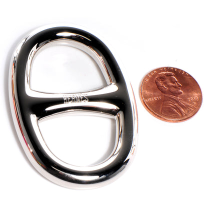 Hermes Palladium Chaine D'Ancre Scarf Ring 2 of 5